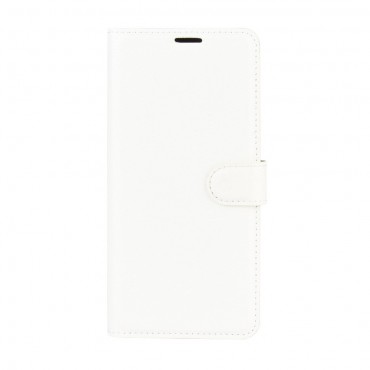 Elegante Handytasche "Litchi" für Huawei P40 Lite 5G - weiß Elegante Handytasche "Litchi" für Huawei P40 Lite 5G - weiß