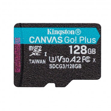 Micro SDXC Speicherkarte Kingston Canvas Go! Plus Class 10 UHS-I 170MB/s - 128GB und SD Adapter Micro SDXC Speicherkarte Kingston Canvas Go! Plus Class 10 UHS-I 170MB/s - 128GB und SD Adapter