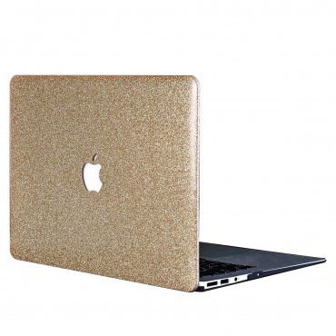 MacBook Pro 13 inch Retina Handytasche "Glitter" - goldfarbig