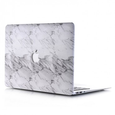MacBook Pro 13 inch Retina Handytasche "Marble" - weiß