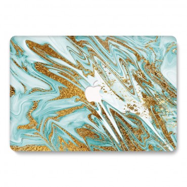 Hülle für MacBook Pro 15“ 4th Gen (A1707, A1990) Patterns - green marble
