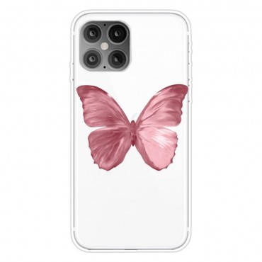 iPhone 12 Pro Max TPU Handyhülle "Pink Butterfly"