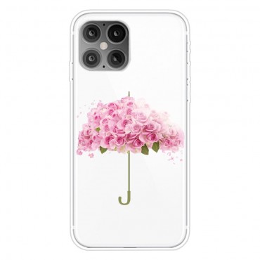 iPhone 12 Pro Max TPU Handyhülle "Pink Roses Umbrella"