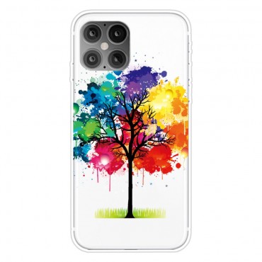 TPU Handyhülle für iPhone 12 Pro Max "Rainbow Tree" - dünne