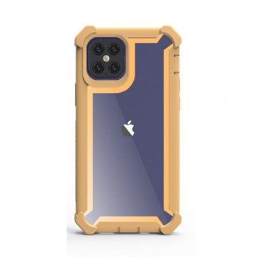 Hybrid TPU Handyhülle für iPhone 12 Pro Max "Sturdy" - gelb