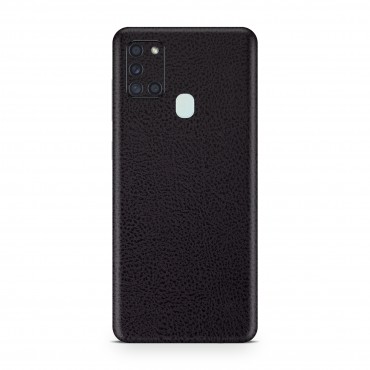 Folie für Samsung Galaxy A21s EXO® by Optishield - black leather (Back only)
