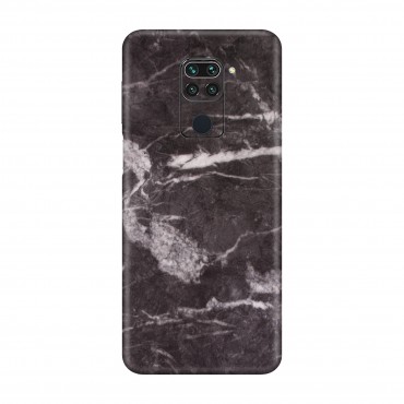 Folie für Xiaomi Redmi Note 9 EXO® by Optishield - black marble (Back only)