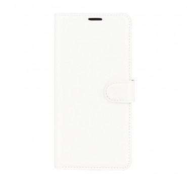 Xiaomi Redmi 9C Handytasche "Litchi" - weiß