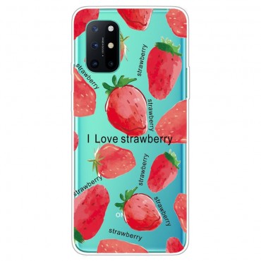 OnePlus 8T TPU Handyhülle "Strawberries"