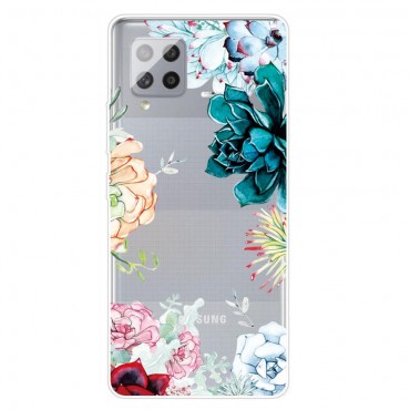 TPU Handyhülle für Samsung Galaxy A42 5G "Lush Flowers" - dünne