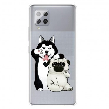 TPU Handyhülle für Samsung Galaxy A42 5G "Dog Bros" - dünne