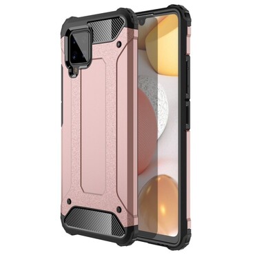 Robuste Handyhülle für Samsung Galaxy A42 5G "Rock" - pink