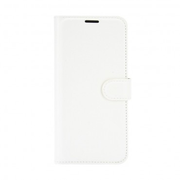 Nokia 2.4 Handytasche "Litchi" - weiß