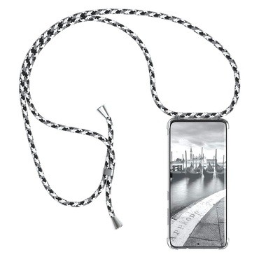 TPU Handyhülle für Samsung Galaxy S20 "Cordy" mit praktischer Handykette - weiß
