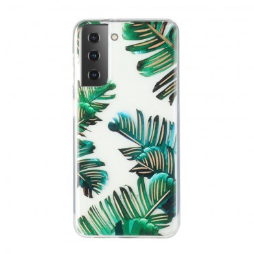Samsung Galaxy S21 Plus TPU Handyhülle "Banana Leaves"