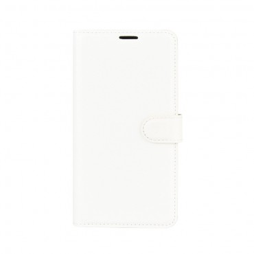 Motorola Moto G8 Power Handytasche "Litchi" - weiß