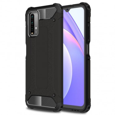 Robuste Handyhülle für Xiaomi Poco M3 "Rock" - schwarz