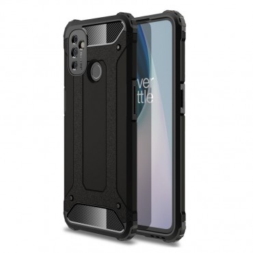 Robuste Handyhülle für OnePlus Nord N100 "Rock" - schwarz
