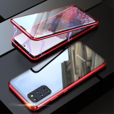 Magnet Full-body Handyhülle für Samsung Galaxy S20 Plus "Stronghold" - rot Magnet Full-body Handyhülle für Samsung Galaxy S20 Plus "Stronghold" - rot