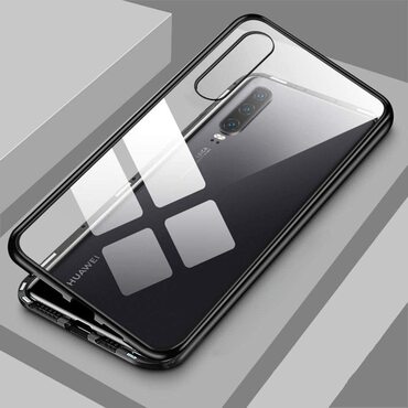 Magnet Full-body Handyhülle für Huawei P30 "Stronghold" - schwarz Magnet Full-body Handyhülle für Huawei P30 "Stronghold" - schwarz