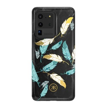 Samsung Galaxy S20 Ultra Handyhülle mit leuchtendem Motiv "Spring" - gold feather