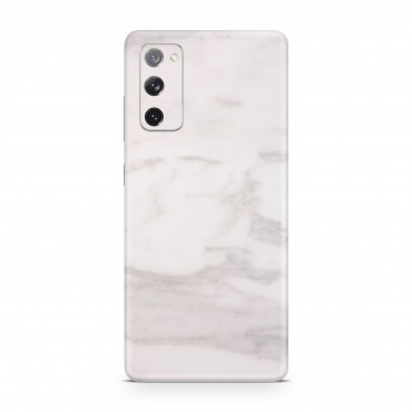 Folie für Samsung Galaxy S20 FE / S20 FE 2021 EXO® by Optishield - white marble (Back only)
