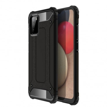 Robuste Handyhülle für Samsung Galaxy A02s "Rock" - schwarz