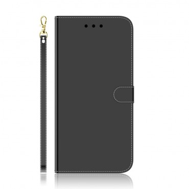 LG K42 Handytasche "Mirror Wallet" - schwarz