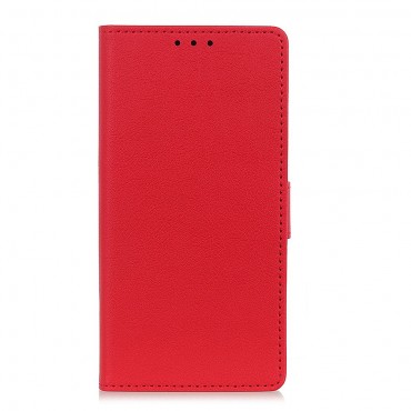 Samsung Galaxy M51 Handytasche "Litchi" - rot