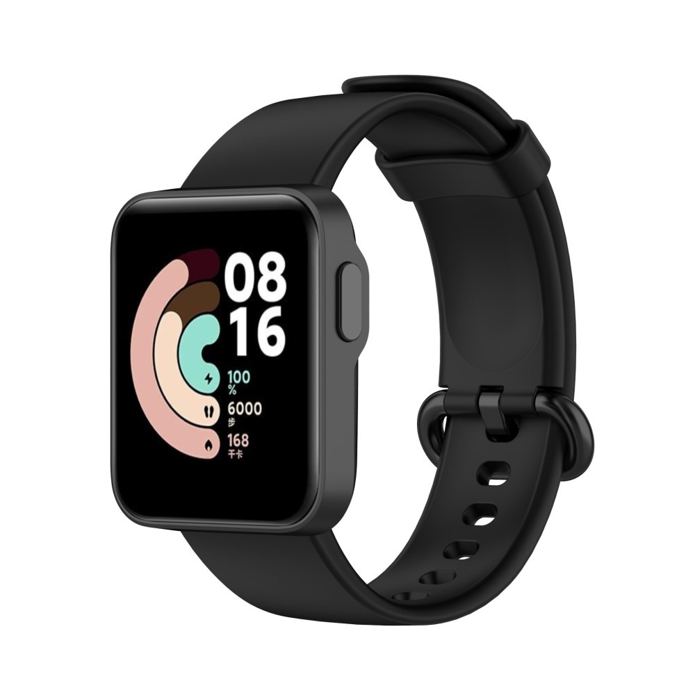 Ersatzarmband für Xiaomi Mi Watch Lite "Smooth" aus Silikon - schwarz
