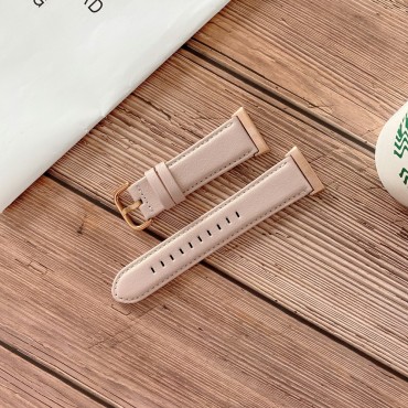 Ersatzarmband für Oppo Watch 41mm "Leatherman" aus Kunstleder - pink