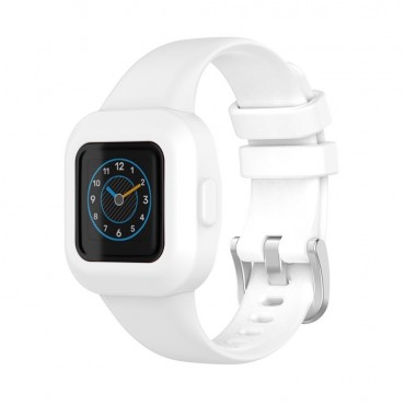 Ersatzarmband für Garmin Vivofit Jr. 3 "Smooth" aus Silikon - weiß