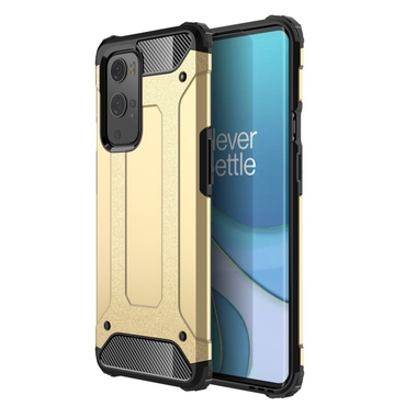 Robuste Handyhülle für OnePlus 9 Pro "Rock" - goldfarbig