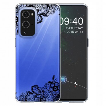 OnePlus 9 Pro TPU Handyhülle "Black Flower"