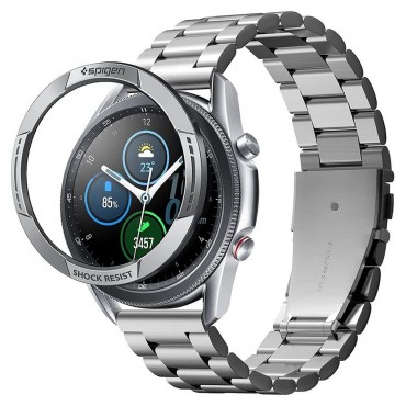 Schutz Rahmen Spigen "Chrono Shield" für Samsung Galaxy Watch 3 45mm - silver