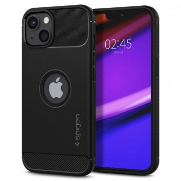 Handyhülle für iPhone 13 Spigen "Rugged Armor" - schwarz