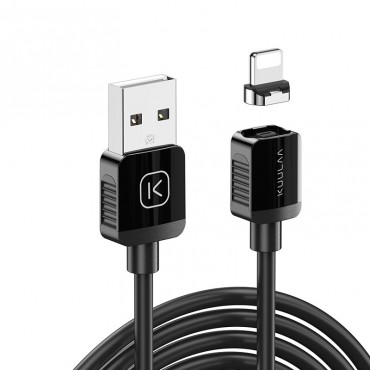 Ladekabel "Charge and Shine" mit Lightning Magnetkopf - 1m - schwarz Ladekabel "Charge and Shine" mit Lightning Magnetkopf - 1m - schwarz
