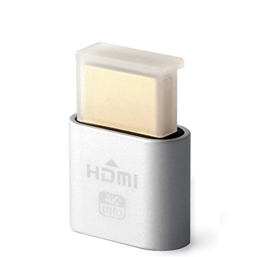 HDMI Dummy Stecker virtueller Display-Emulator "Virtual M" mit hohe 4K UHD Auflösung - silbern