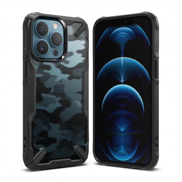 Hülle für iPhone 13 Pro Ringke "Fusion X Design" - camo black