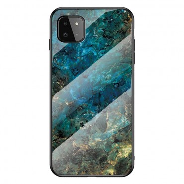 Handyhülle für Samsung Galaxy A22 5G "Emerald" aus Hartglas