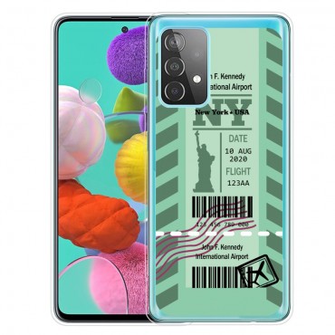 Samsung Galaxy A72 / Galaxy A72 5G TPU Handyhülle "Plane Ticket" - New York