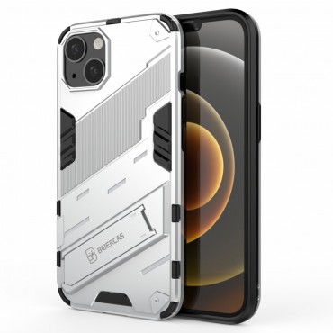 Hybrid TPU Handyhülle für iPhone 13 "Robust" - weiß