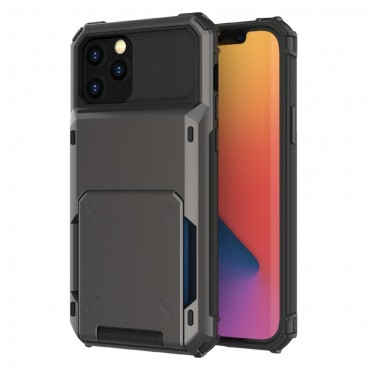 Hybrid TPU Handyhülle für iPhone 13 Pro "Robust" - schwarz