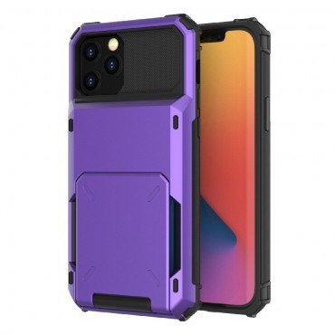 Hybrid TPU Handyhülle für iPhone 13 Pro "Robust" - violett
