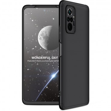 Xiaomi Redmi Note 10 Pro full body Handyhülle "Sleek" - schwarz