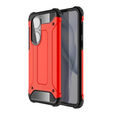 Robuste Handyhülle für Huawei P50 "Rock" - rot Robuste Handyhülle für Huawei P50 "Rock" - rot
