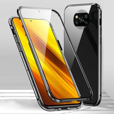 Magnet Full-body Handyhülle für Xiaomi Poco X3 Pro / Poco X3 NFC "Stronghold" - schwarz
