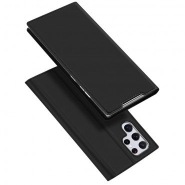 Samsung Galaxy S22 Ultra Handytasche aus Kunstleder "Skin" - schwarz Samsung Galaxy S22 Ultra Handytasche aus Kunstleder "Skin" - schwarz