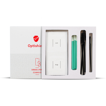 Reinigungsset für Headset und Handy Optishield© für eine makellose Reinigung und vollständige Desinfektion deiner Geräte Reinigungsset für Headset und Handy Optishield© für eine makellose Reinigung und vollständige Desinfektion deiner Geräte