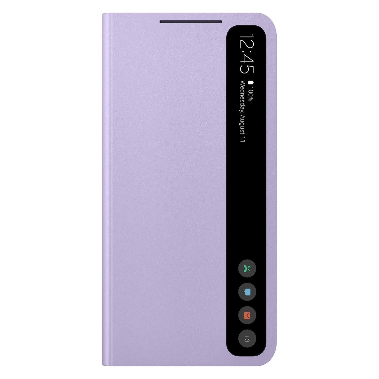 Handytasche für Samsung Galaxy S21 FE 5G "Clear View" - violett